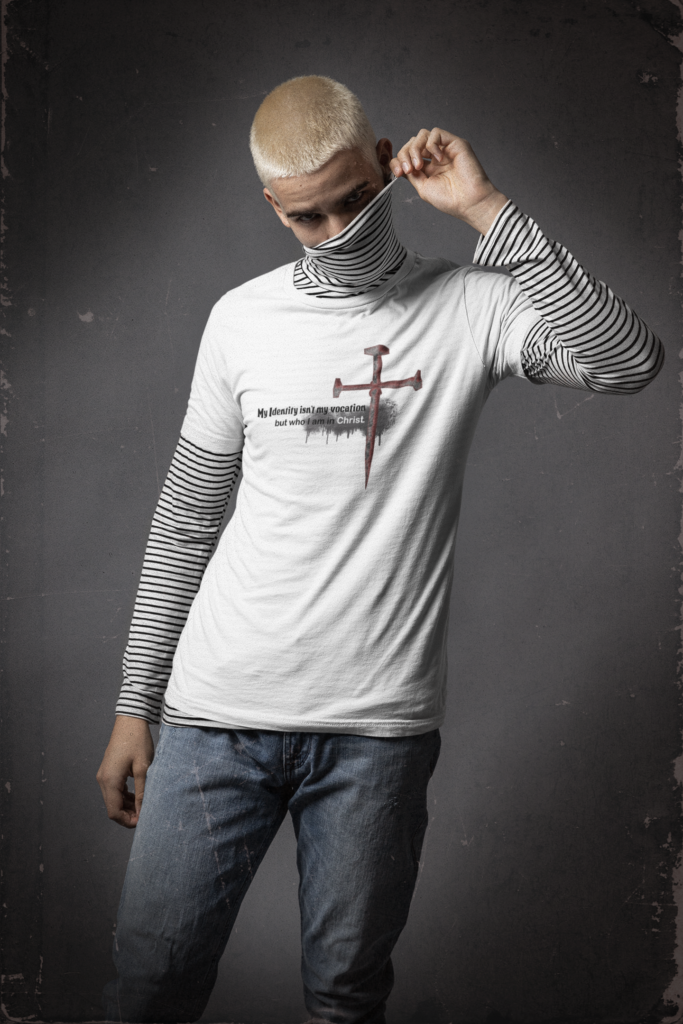 bella canvas t shirt mockup of a man wearing a grunge inspired look m12715 copy