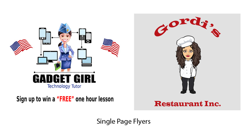 project illustrations flyers