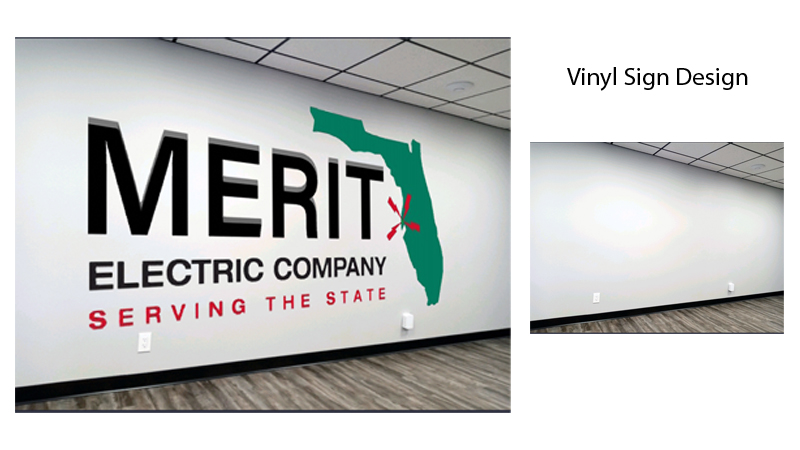 vinyl sign logo