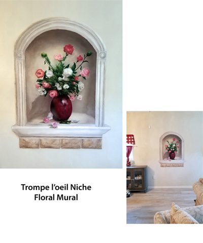 floral mural